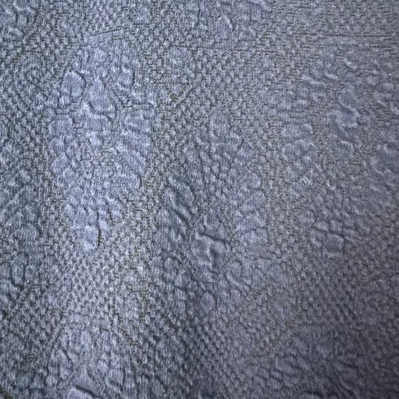 J McLaughlin Navy Jacquard A-Line Swing Dress Size XL Blue Preppy Coastal - Picture 2 of 8